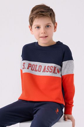 ست گرمکن سرمه ای بچه گانه پنبه پلی استر U.S. Polo Assn. - کد 852835933