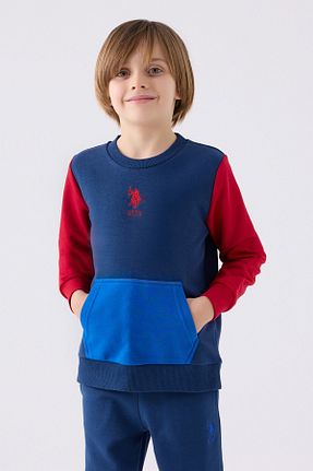 ست گرمکن سرمه ای مردانه پنبه پلی استر U.S. Polo Assn. - کد 852835949