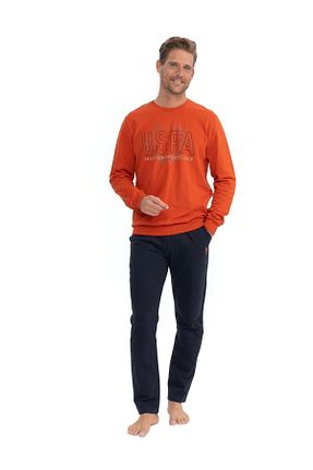 ست لباس راحتی نارنجی مردانه لیسانس دار	 U.S. Polo Assn. - کد 845513074