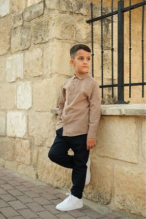پیراهن قهوه ای بچه گانه رگولار SARYA - کد 852843646