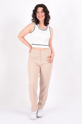 شلوار بژ زنانه پلی استر Puane - کد 776581743