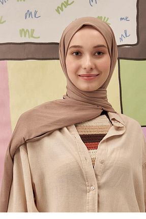 شال قهوه ای زنانه ویسکون Larissa Scarf - کد 129352514