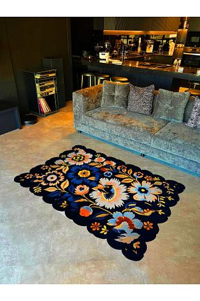 فرش رنگی قابل شستشو Rugs Modern Halı - کد 838497584