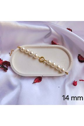 دستبند مروارید سفید مروارید فرهنگی LE&DA Accessory - کد 852754128