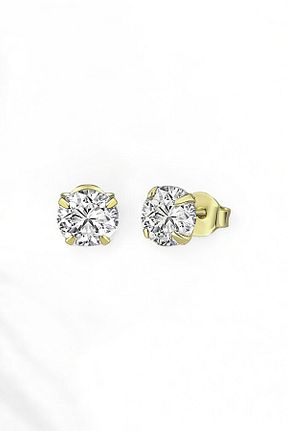 گوشواره نقره طلائی زنانه 925 عیار jelux silver - کد 839882155