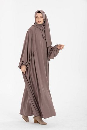 کلاه و ابایا قهوه ای زنانه %100 پنبه VALENS BOUTİQUE - کد 852849680
