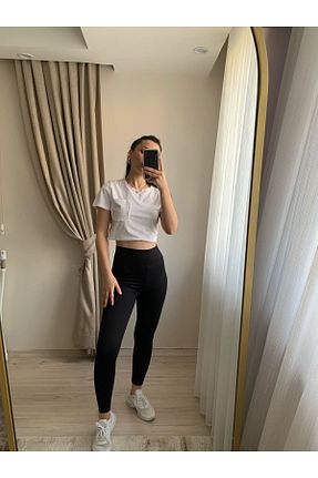 ساق شلواری مشکی زنانه بافتنی alinsbutik - کد 788631346