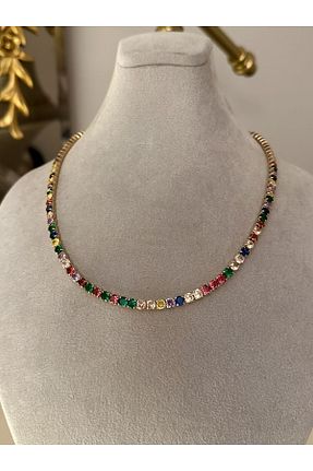 گردنبند استیل ( فولاد ) زرد زنانه استیل (فولاد) emy by emel luxury silver jewelry - کد 775879337