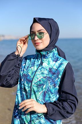 کلاه شنا سرمه ای زنانه esmarazdesign - کد 328015692