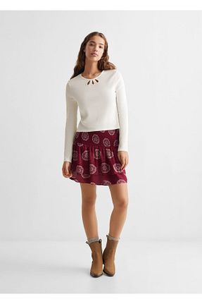 تیشرت سفید زنانه رگولار MANGO Teen - کد 787876375