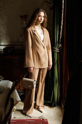 کت قهوه ای زنانه Blazer Hooopstore - کد 811222361