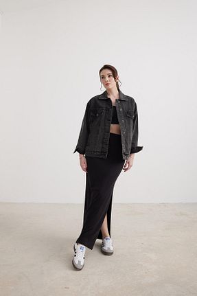 کت طوسی زنانه Relaxed Cesicey - کد 818853240