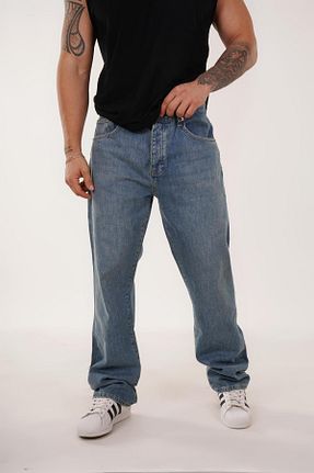 شلوار جین آبی مردانه پاچه لوله تفنگی SCSARVİN - کد 852541889
