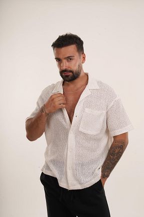 پیراهن سفید مردانه رگولار SCSARVİN - کد 852540371