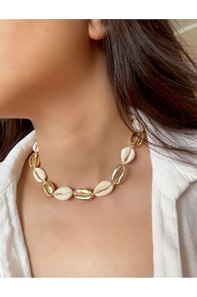 گردنبند جواهر طلائی زنانه سنگ طبیعی SİSTORİZE Your Luxury - کد 836159822
