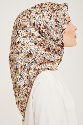 روسری رنگی کرپ ساتن ابریشم Armine - کد 838949150