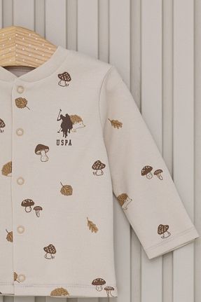 ست نوزادی بژ بچه گانه پنبه ای U.S. Polo Assn. - کد 852542932