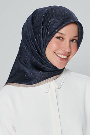 روسری بنفش کرپ ساتن ابریشم Armine - کد 791766787