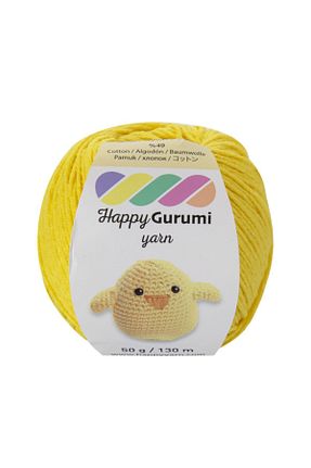 نخ بافندگی زرد Happy Yarn - کد 132277700