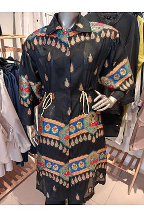 کت بلیزر مشکی زنانه پارچه Ghisa - کد 852563875