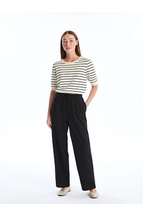 شلوار مشکی زنانه بافتنی LC Waikiki - کد 852591270