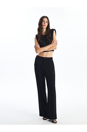 شلوار مشکی زنانه کتان LC Waikiki - کد 852828181