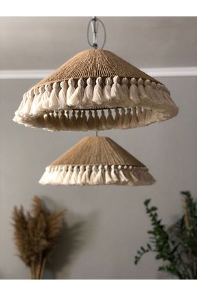 لوستر خاکی حصیر mammoly - کد 756722759