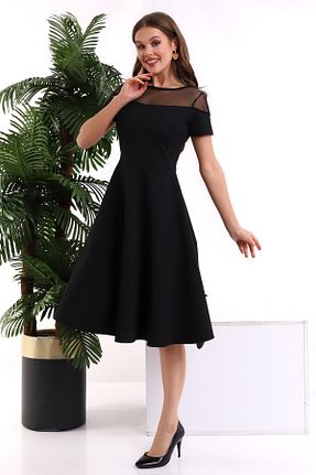 لباس مجلسی و فارغ التحصیلی مشکی زنانه بافتنی Fasmia - کد 381794828