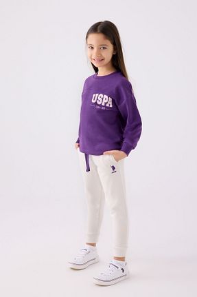 ست گرمکن بنفش بچه گانه پنبه پلی استر U.S. Polo Assn. - کد 852835978