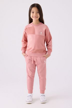 ست گرمکن صورتی بچه گانه پنبه پلی استر U.S. Polo Assn. - کد 852836226