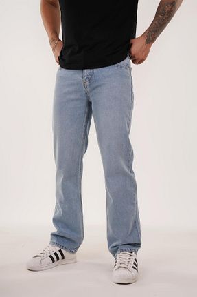 شلوار جین آبی مردانه پاچه لوله تفنگی SCSARVİN - کد 852838189
