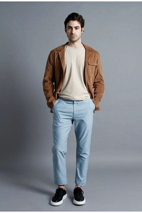 شلوار آبی مردانه پارچه Isaora - کد 852691900