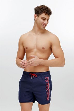 شلوارک ساحلی سرمه ای مردانه پلی استر U.S. Polo Assn. - کد 303455934