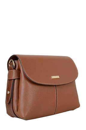 کیف پستچی قهوه ای زنانه چرم مصنوعی senna - کد 638771258