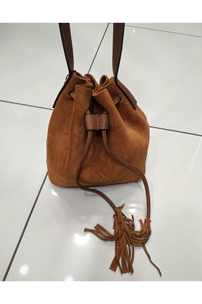 کیف پستچی قهوه ای زنانه جیر Sellona Bags - کد 852741165