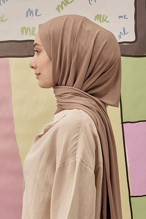 شال قهوه ای زنانه ویسکون Larissa Scarf - کد 129352514