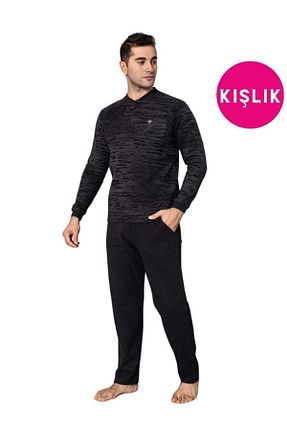 ست لباس راحتی طوسی مردانه Kırçıllı bie