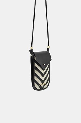 کیف پستچی مشکی زنانه پارچه ای Black Ribbon - کد 830109378