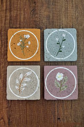 زیر لیوانی 1-6 Begoloni Stone Decor - کد 355098816