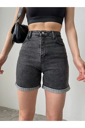 شلوارک و برمودا مشکی زنانه پارچه lika boutique - کد 852766496
