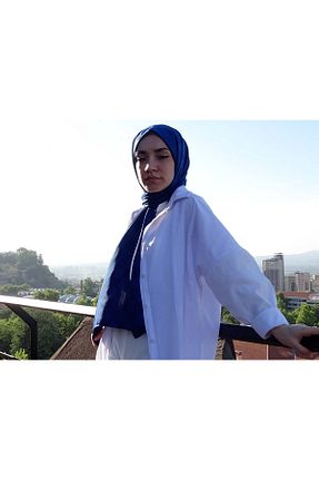 شال سرمه ای زنانه Aksesuar - کد 821483013