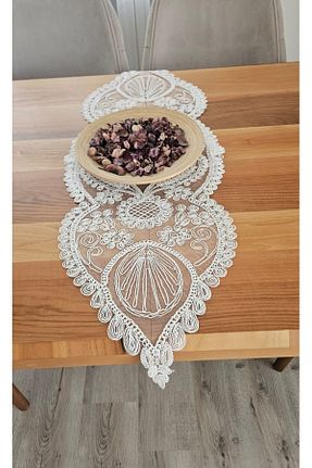 رومیزی بژ پلی استر ZESA HOME - کد 850464027