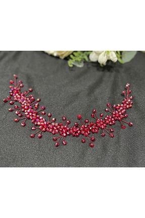 تاج زرشکی زنانه سنگ کریستال DesaAccessories - کد 379467891