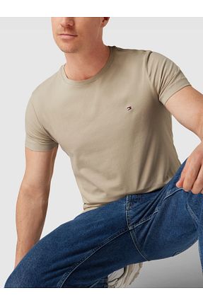 تیشرت اسپرت بژ مردانه رگولار Tommy Hilfiger - کد 852881994