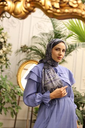 شال طوسی زنانه Silk Home - کد 847784345