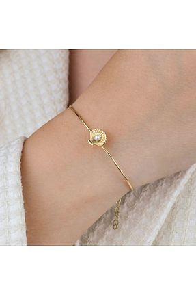 دستبند طلا طلائی زنانه 14 عیار Burcu Kuyumculuk - کد 852708904