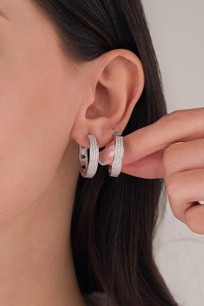 گوشواره نقره زنانه 925 عیار Tmt Silver - کد 852472697