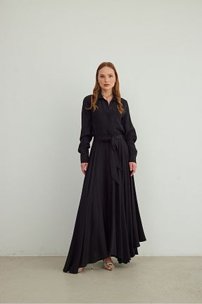 ست بالاتنه و پائین تنه مشکی زنانه بافتنی MAQ DESIGN - کد 852516002