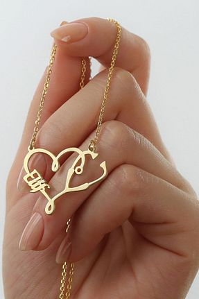گردنبند نقره طلائی زنانه 925 عیار Silvano Jewelry - کد 444282496