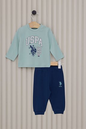 ست نوزادی سبز بچه گانه پنبه ای U.S. Polo Assn. - کد 852543358